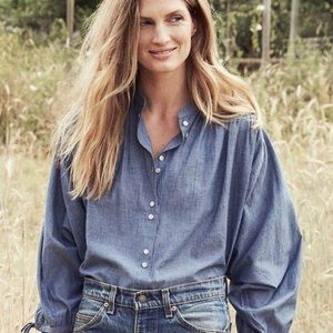 Doen O’Keeffe blouse in Chambray